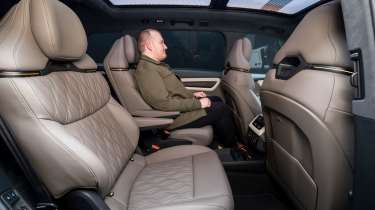 Ellis Hyde sat in the rear seats of the Audi Q9