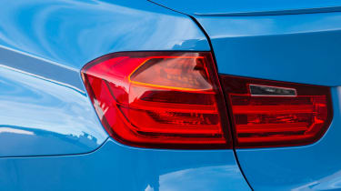 BMW M3 saloon 2014 rear light detail