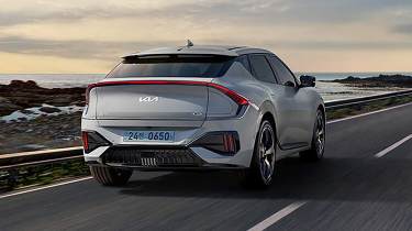 2025 Kia EV6 GT - dynamic rear 3/4