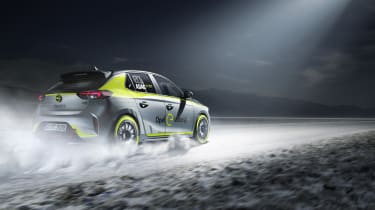 Vauxhall Corsa-e rally - rear tracking