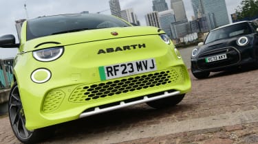MINI Electric and Abarth 500e – front ends