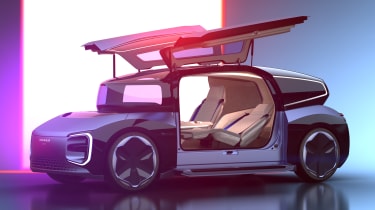 Volkswagen Gen.Travel concept - front angle with doors open