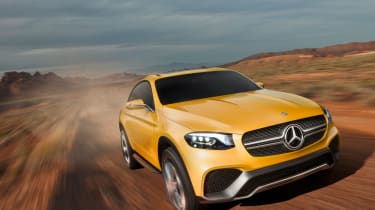 Mercedes GLC Coupe concept - head on