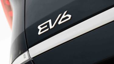 Kia EV6 - &#039;EV6&#039; tailgate badge detail