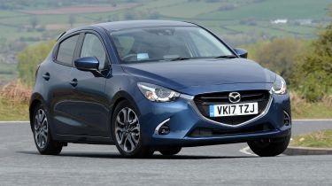 Mazda 2 - front action blue