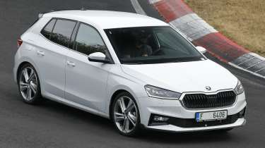 Skoda Fabia hot hatch - front angled