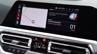 BMW M4 Convertible - infotainment screen