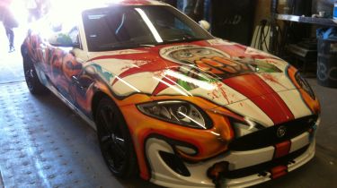 It took just two days to &#039;paint&#039; this Jaguar XK