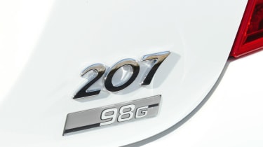 Peugeot 207 Oxygo+ badge