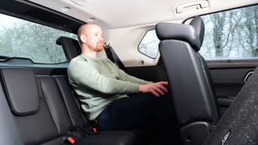 Nissan X-Trail - Alex Ingram sitting in back seat