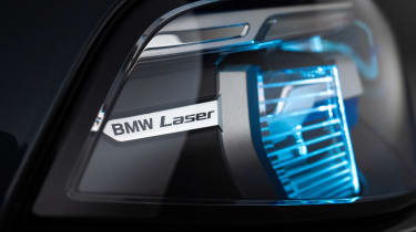 New BMW X7 studio shoot laser lights