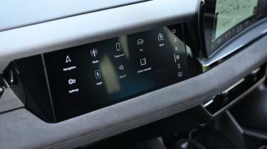 Audi Q6 e-tron - infotainment screen on the passenger side 