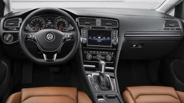 VW Golf Mk7 front interior tan seats
