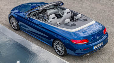 Mercedes C-Class Cabriolet - static overhead