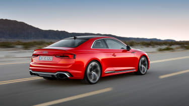 Audi RS5 driving rear side