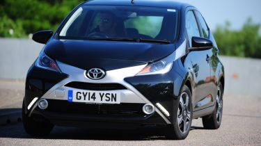 Toyota Aygo front cornering