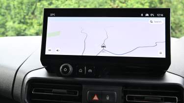 Vauxhall Combo van - infotainment screen