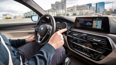 BMW 5 Series Personal CoPilot autonomous prototype  button