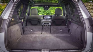 Mercedes GLE 400e boot with the seats down