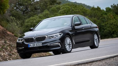 New BMW 5 Series - front cornering action