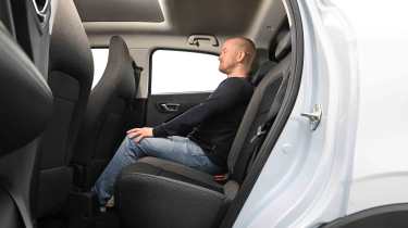 Leapmotor T03 - rear seats with former chief reviewer, Alex Ingram