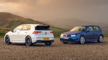 Volkswagen Golf R 20 Years rear and Golf R32 front - static