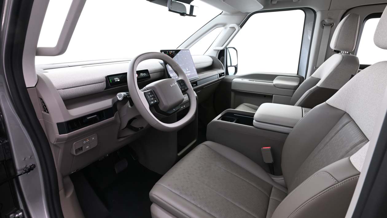 Kia PV7 Passenger front seats view