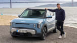 Alastair Crooks with the Kia EV2