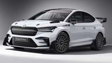 Skoda Enyaq RS Race - static front 3/4