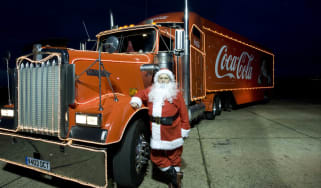 We drive the Coca Cola Christmas lorry! ken