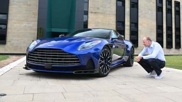 Phil McNamara inspecting Vanquish wheels