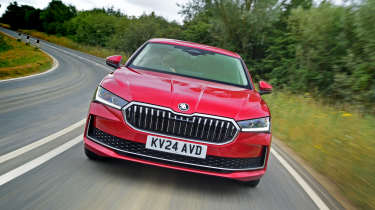 New Skoda Superb UK drive - front 