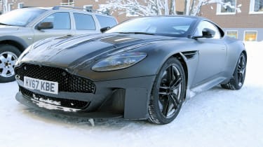 Aston Martin Vanquish winter spy front