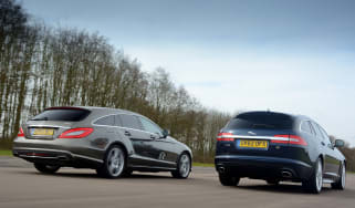 Mercedes CLS Shooting Brake vs Jaguar XF Sportbrake