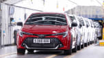 Toyota Corolla's on the production line at the Burnaston factory in the UK