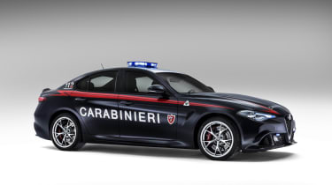 Alfa Romeo Giulia - Police car front three quarter