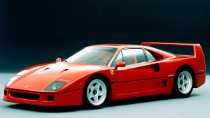Best cars of the 80s: Ferrari F40 (side)