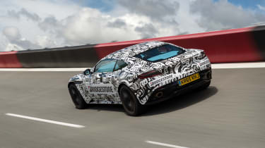 Aston Martin DB11 prototype - rear banking