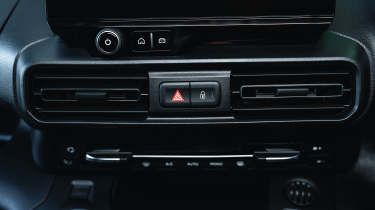 Vauxhall Combo van - centre console