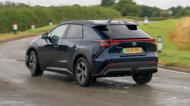 Toyota bZ4X – rear cornering