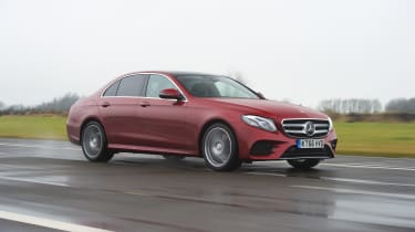 Mercedes E-Class E 220d AMG Line 2017 - front tracking