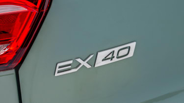 Volvo EX40 prototype - &#039;EX40&#039; tailgate badge