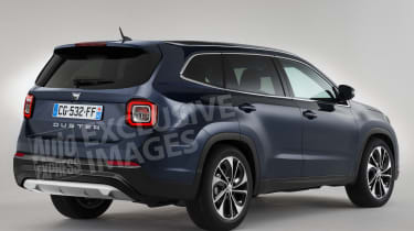New seven seat Dacia Duster - exclusive picture rear quarter