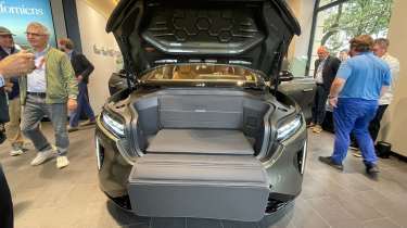 Lucid Gravity - under-bonnet seat
