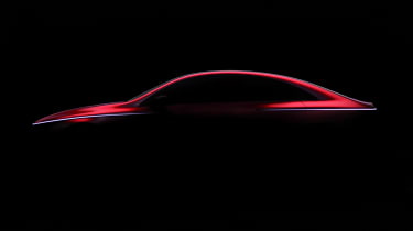 Baby Mercedes EQ EV silhouette teaser image