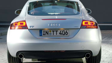 Rear view of Audi TT Coupe