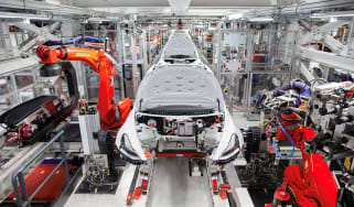 Tesla Factory Tour - production line