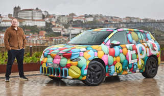 Ellis Hyde with the Skoda Epiq prototype