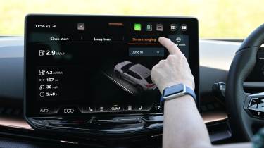 Cupra Tavascan V1 long-term - infotainment screen