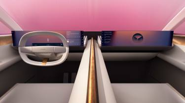 Jaguar Type 00 concept - dash with screens